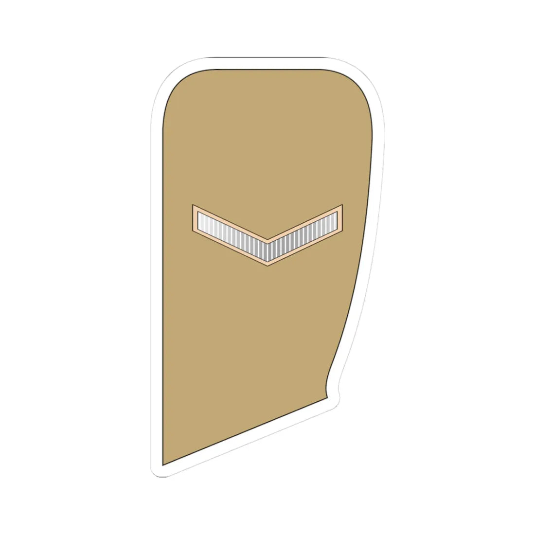 01 UAEA PFC (United Arab Emirates) (Military Rank) STICKER Vinyl Kiss-Cut Decal 3 Inch White - The Sticker Space