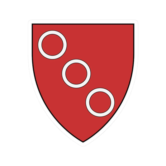 0113 Boos- Boos v. Waldeck (Luxembourg) (Coat of Arms) STICKER Vinyl Kiss-Cut Decal 2 Inch White - The Sticker Space