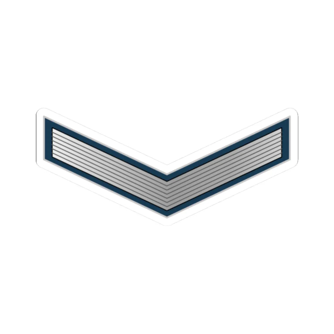 01.Libyan Air Force PFC (Libya) (Military Rank) STICKER Vinyl Kiss-Cut Decal 2 Inch White - The Sticker Space