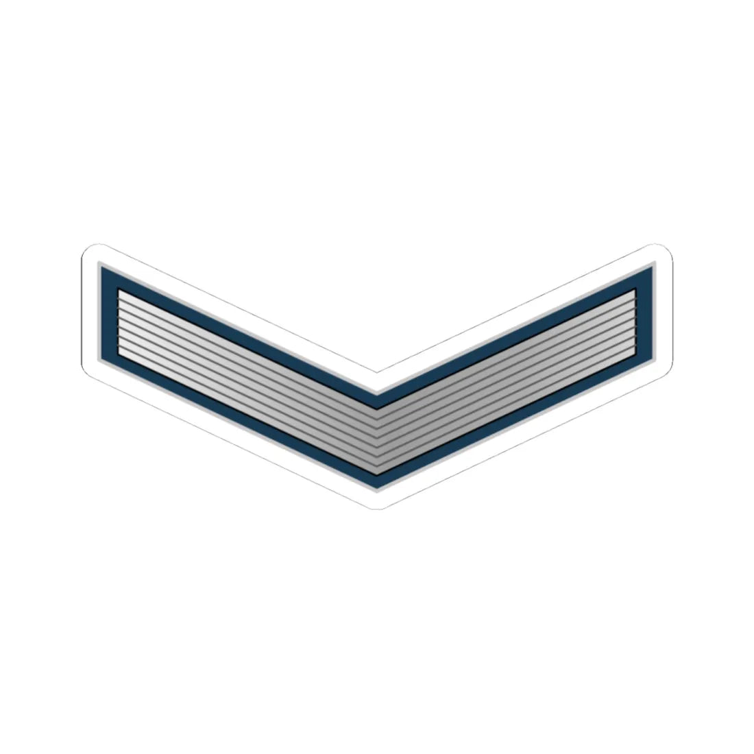 01.Libyan Air Force PFC (Libya) (Military Rank) STICKER Vinyl Kiss-Cut Decal 4 Inch White - The Sticker Space