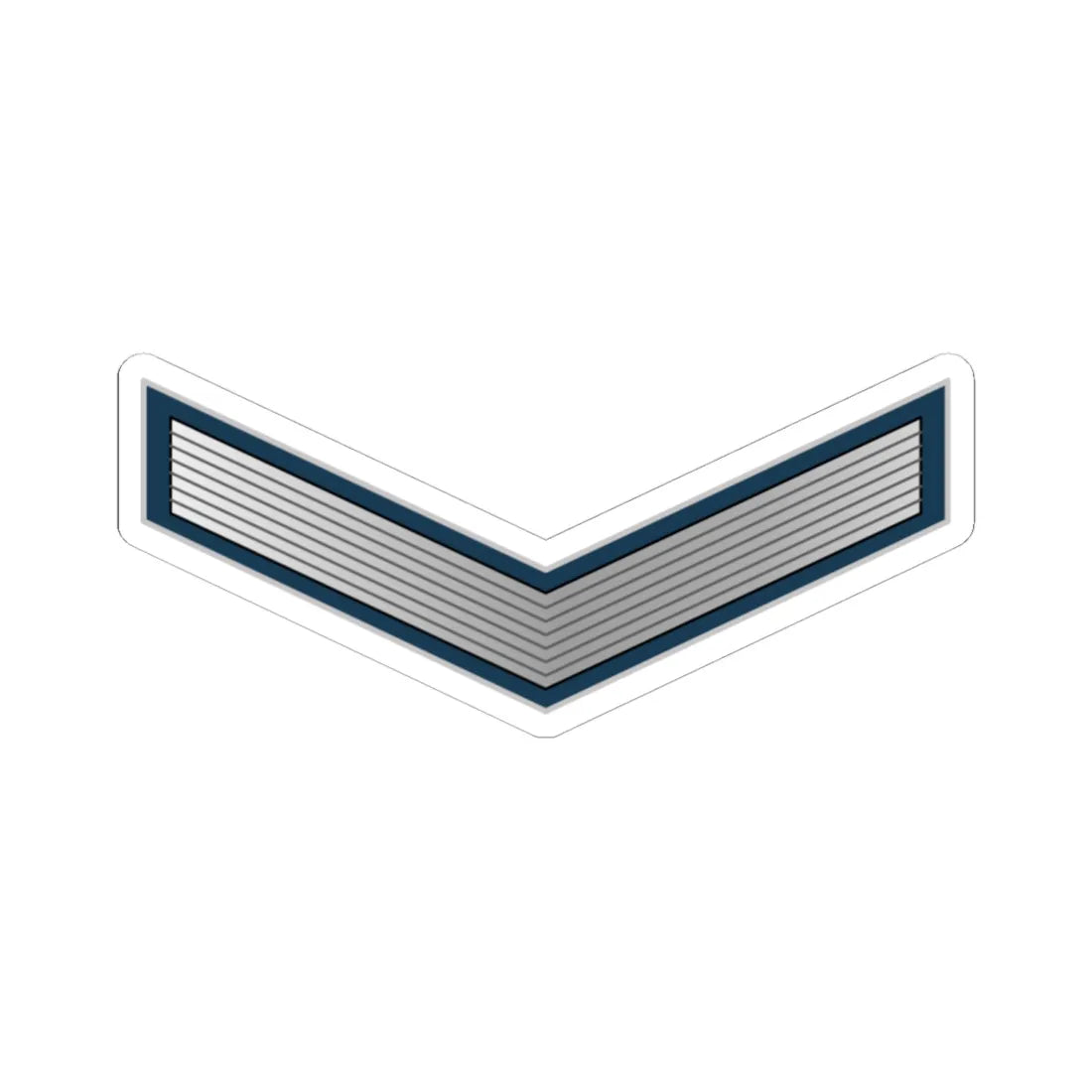 01.Libyan Air Force PFC (Libya) (Military Rank) STICKER Vinyl Kiss-Cut Decal 6 Inch White - The Sticker Space