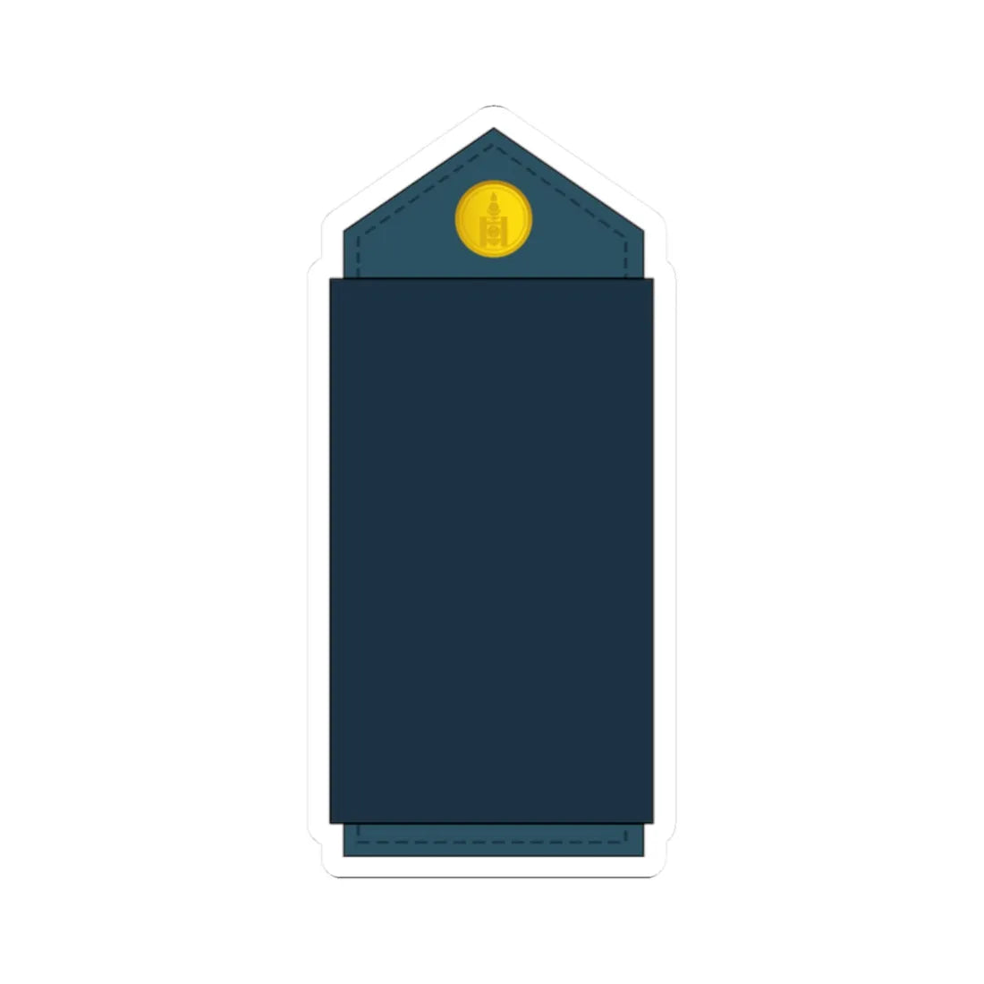 01.Mongolian Air Force PVT (Mongolia) (Military Rank) STICKER Vinyl Kiss-Cut Decal 2 Inch White - The Sticker Space