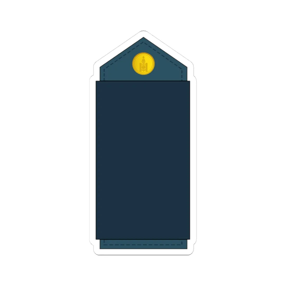 01.Mongolian Air Force PVT (Mongolia) (Military Rank) STICKER Vinyl Kiss-Cut Decal 3 Inch White - The Sticker Space