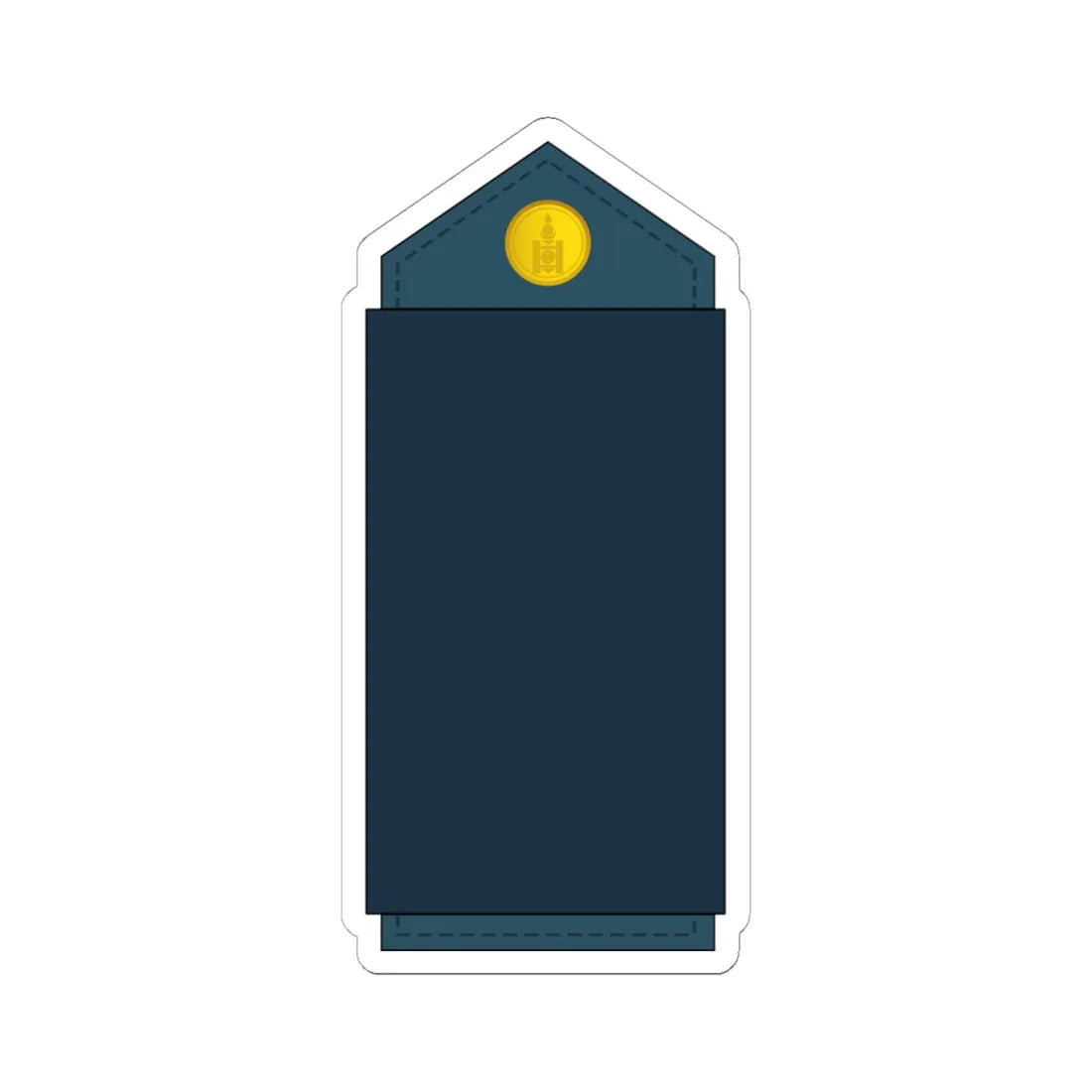 01.Mongolian Air Force PVT (Mongolia) (Military Rank) STICKER Vinyl Kiss-Cut Decal 6 Inch White - The Sticker Space