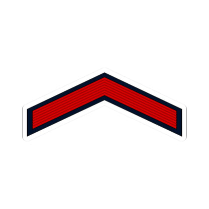 01.Moroccan Air Force PFC (Morocco) (Military Rank) STICKER Vinyl Kiss-Cut Decal 2 Inch White - The Sticker Space