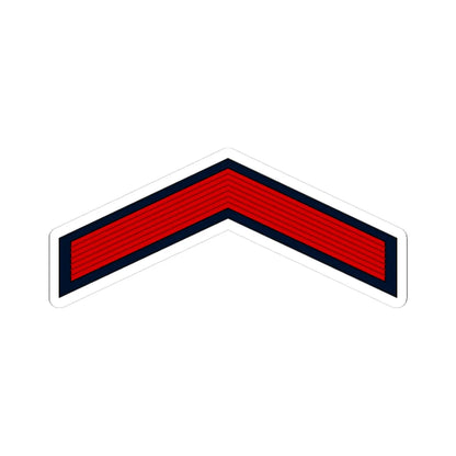 01.Moroccan Air Force PFC (Morocco) (Military Rank) STICKER Vinyl Kiss-Cut Decal 3 Inch White - The Sticker Space