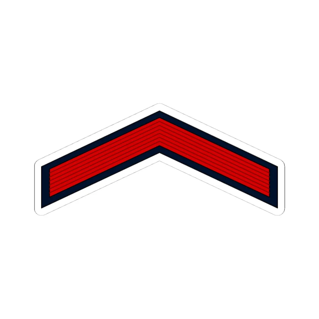 01.Moroccan Air Force PFC (Morocco) (Military Rank) STICKER Vinyl Kiss-Cut Decal 4 Inch White - The Sticker Space