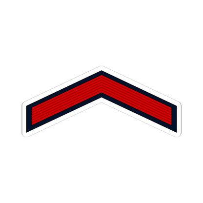 01.Moroccan Air Force PFC (Morocco) (Military Rank) STICKER Vinyl Kiss-Cut Decal 4 Inch White - The Sticker Space