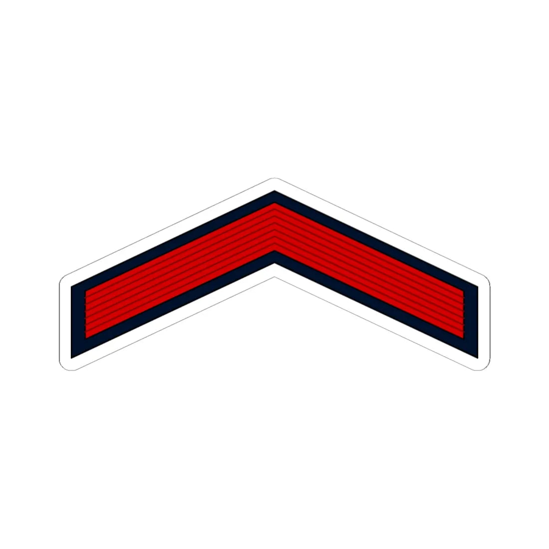 01.Moroccan Air Force PFC (Morocco) (Military Rank) STICKER Vinyl Kiss-Cut Decal 6 Inch White - The Sticker Space