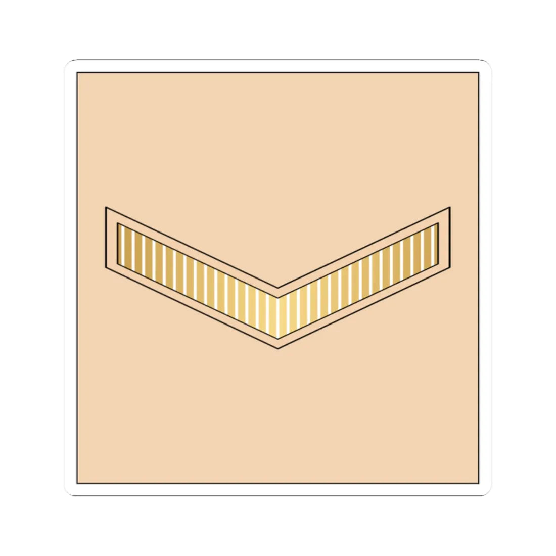 01.RBLF LCPL (Bahrain) (Military Rank) STICKER Vinyl Kiss-Cut Decal 2 Inch White - The Sticker Space