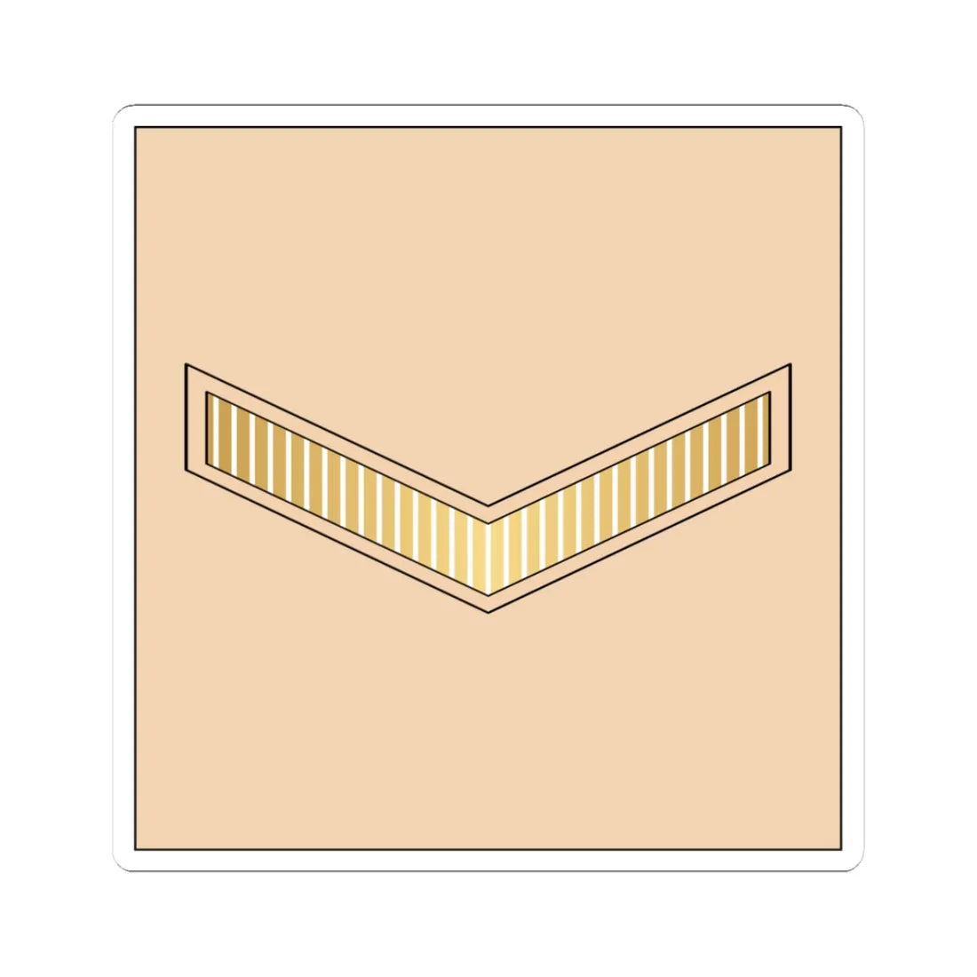 01.RBLF LCPL (Bahrain) (Military Rank) STICKER Vinyl Kiss-Cut Decal 3 Inch White - The Sticker Space