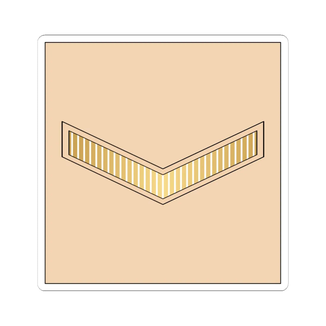 01.RBLF LCPL (Bahrain) (Military Rank) STICKER Vinyl Kiss-Cut Decal 4 Inch White - The Sticker Space