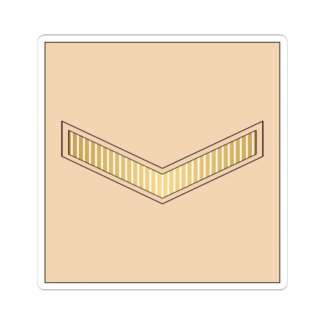 01.RBLF LCPL (Bahrain) (Military Rank) STICKER Vinyl Kiss-Cut Decal 6 Inch White - The Sticker Space