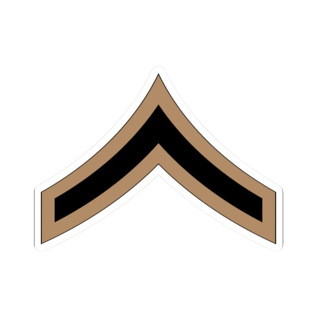 01.RSA PFC (Saudi Arabia) (Military Rank) STICKER Vinyl Kiss-Cut Decal 2 Inch White - The Sticker Space
