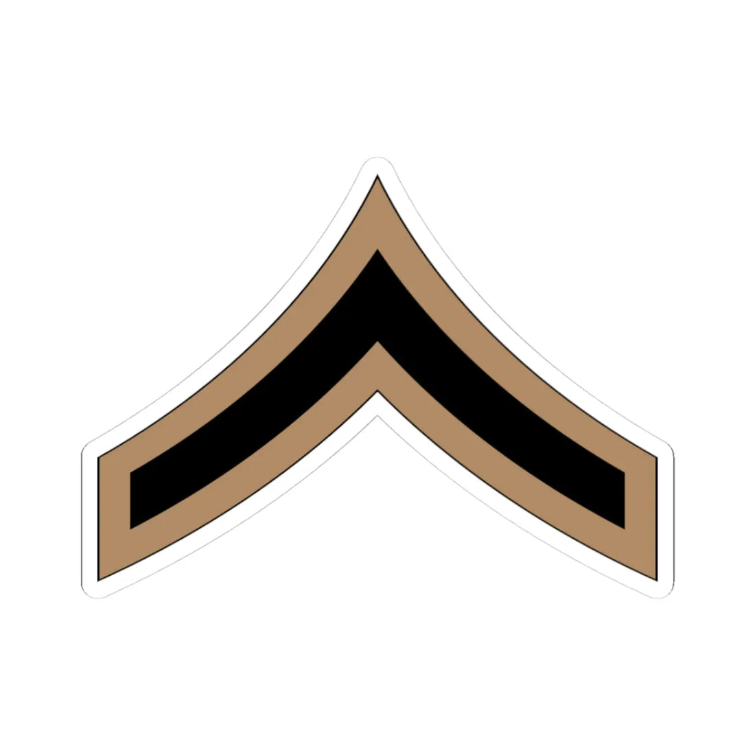 01.RSA PFC (Saudi Arabia) (Military Rank) STICKER Vinyl Kiss-Cut Decal 3 Inch White - The Sticker Space