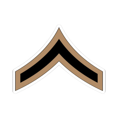 01.RSA PFC (Saudi Arabia) (Military Rank) STICKER Vinyl Kiss-Cut Decal 3 Inch White - The Sticker Space