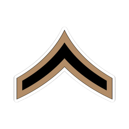 01.RSA PFC (Saudi Arabia) (Military Rank) STICKER Vinyl Kiss-Cut Decal 4 Inch White - The Sticker Space