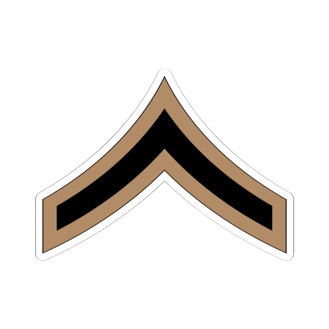 01.RSA PFC (Saudi Arabia) (Military Rank) STICKER Vinyl Kiss-Cut Decal 6 Inch White - The Sticker Space