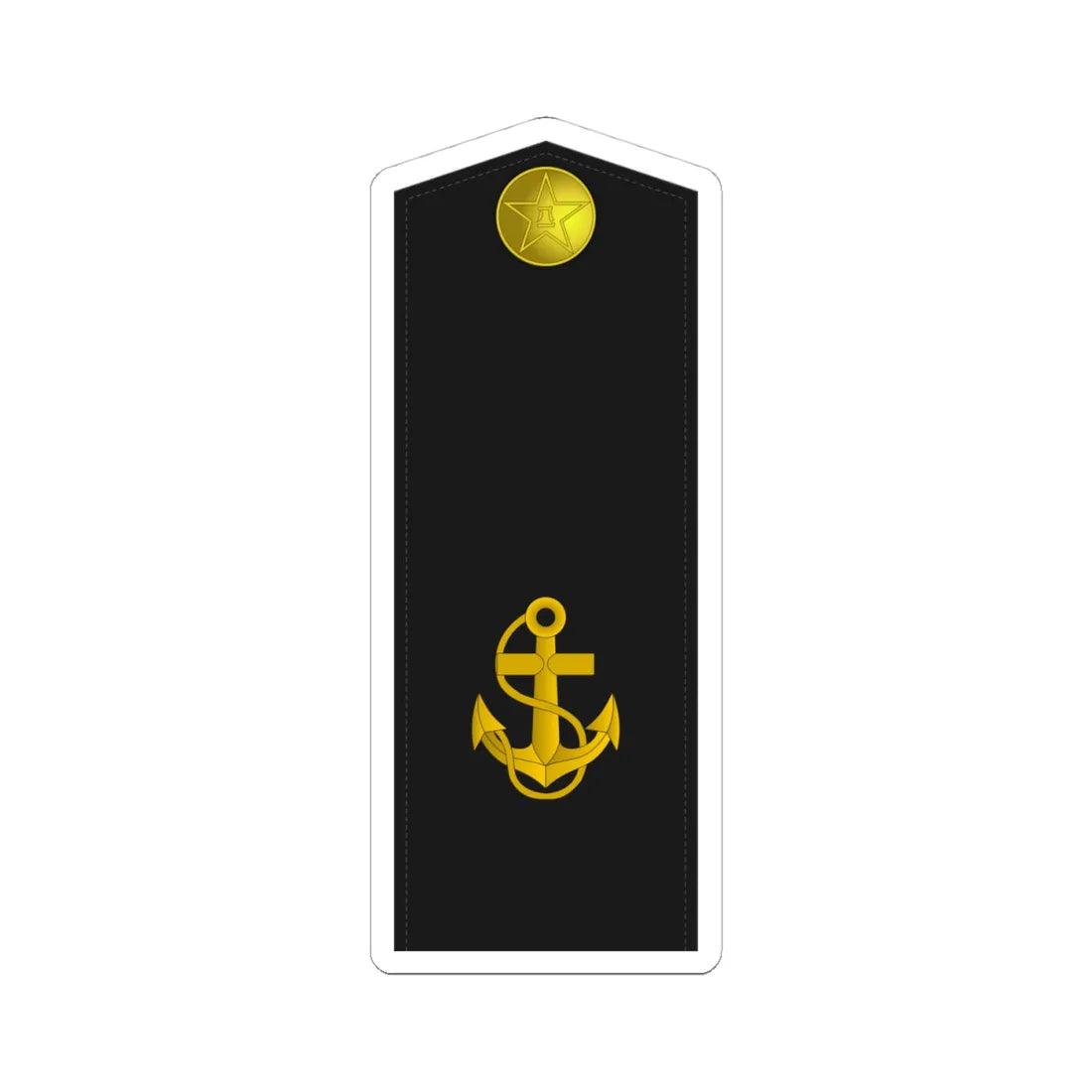01W PLA Navy Hǎijūn Liè Bīng Type 55 (China) (Military Rank) STICKER Vinyl Kiss-Cut Decal 4 Inch White - The Sticker Space