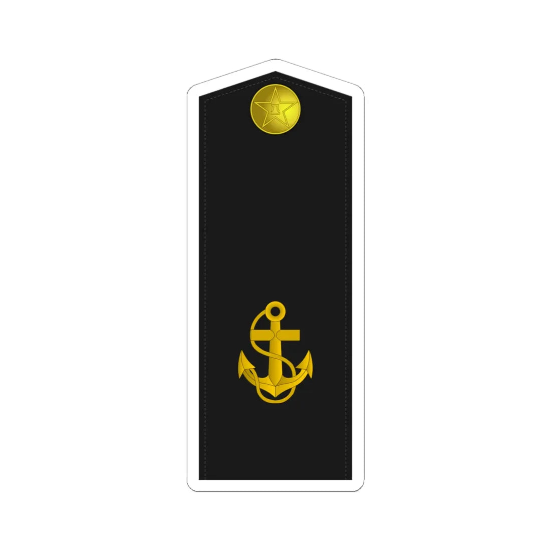 01W PLA Navy Hǎijūn Liè Bīng Type 55 (China) (Military Rank) STICKER Vinyl Kiss-Cut Decal 6 Inch White - The Sticker Space