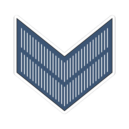 02. JAF CPL (Jordan) (Military Rank) STICKER Vinyl Kiss-Cut Decal 4 Inch White - The Sticker Space