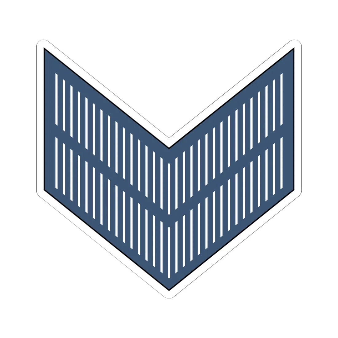 02. JAF CPL (Jordan) (Military Rank) STICKER Vinyl Kiss-Cut Decal 6 Inch White - The Sticker Space