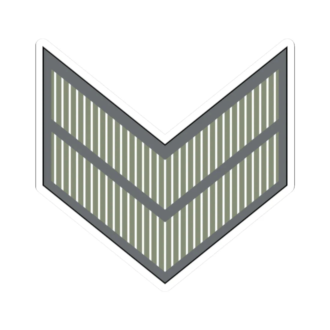 02. JLF CPL (Jordan) (Military Rank) STICKER Vinyl Kiss-Cut Decal 2 Inch White - The Sticker Space