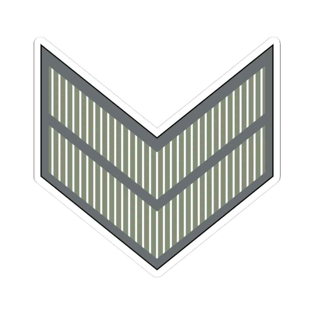 02. JLF CPL (Jordan) (Military Rank) STICKER Vinyl Kiss-Cut Decal 3 Inch White - The Sticker Space