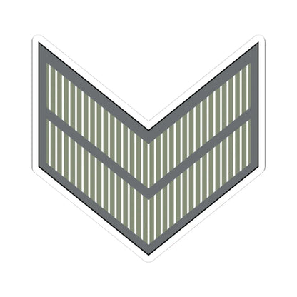 02. JLF CPL (Jordan) (Military Rank) STICKER Vinyl Kiss-Cut Decal 3 Inch White - The Sticker Space