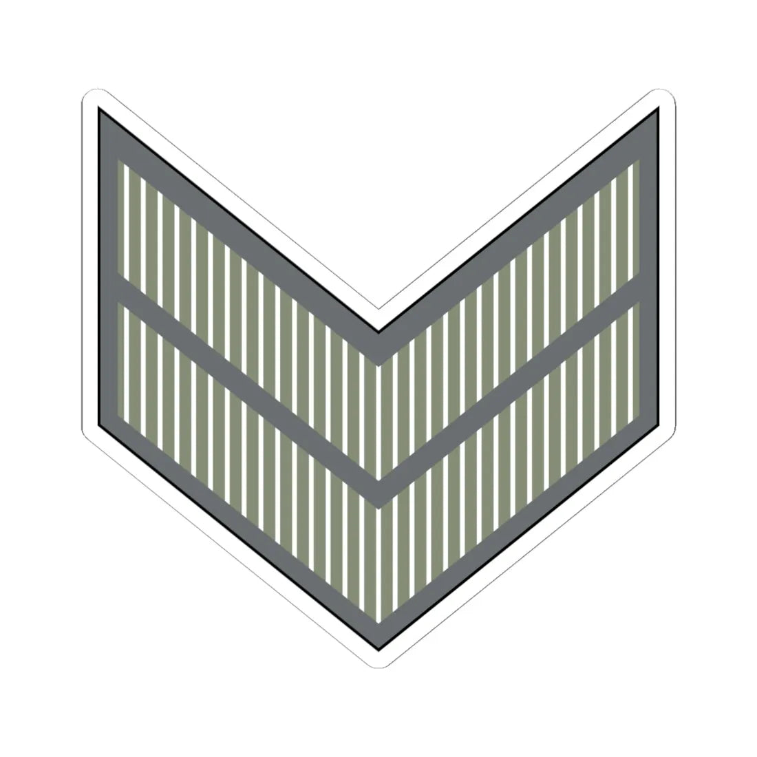 02. JLF CPL (Jordan) (Military Rank) STICKER Vinyl Kiss-Cut Decal 6 Inch White - The Sticker Space