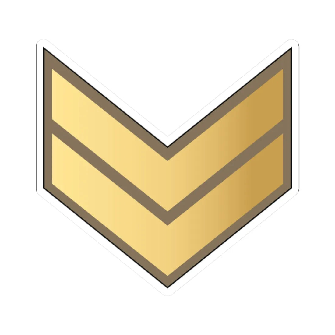 02. KLF CPL (Kuwait) (Military Rank) STICKER Vinyl Kiss-Cut Decal 2 Inch White - The Sticker Space