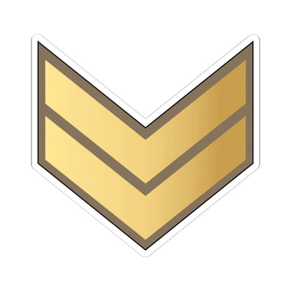02. KLF CPL (Kuwait) (Military Rank) STICKER Vinyl Kiss-Cut Decal 4 Inch White - The Sticker Space
