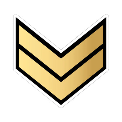 02. KNF CPL (Kuwait) (Military Rank) STICKER Vinyl Kiss-Cut Decal 6 Inch White - The Sticker Space