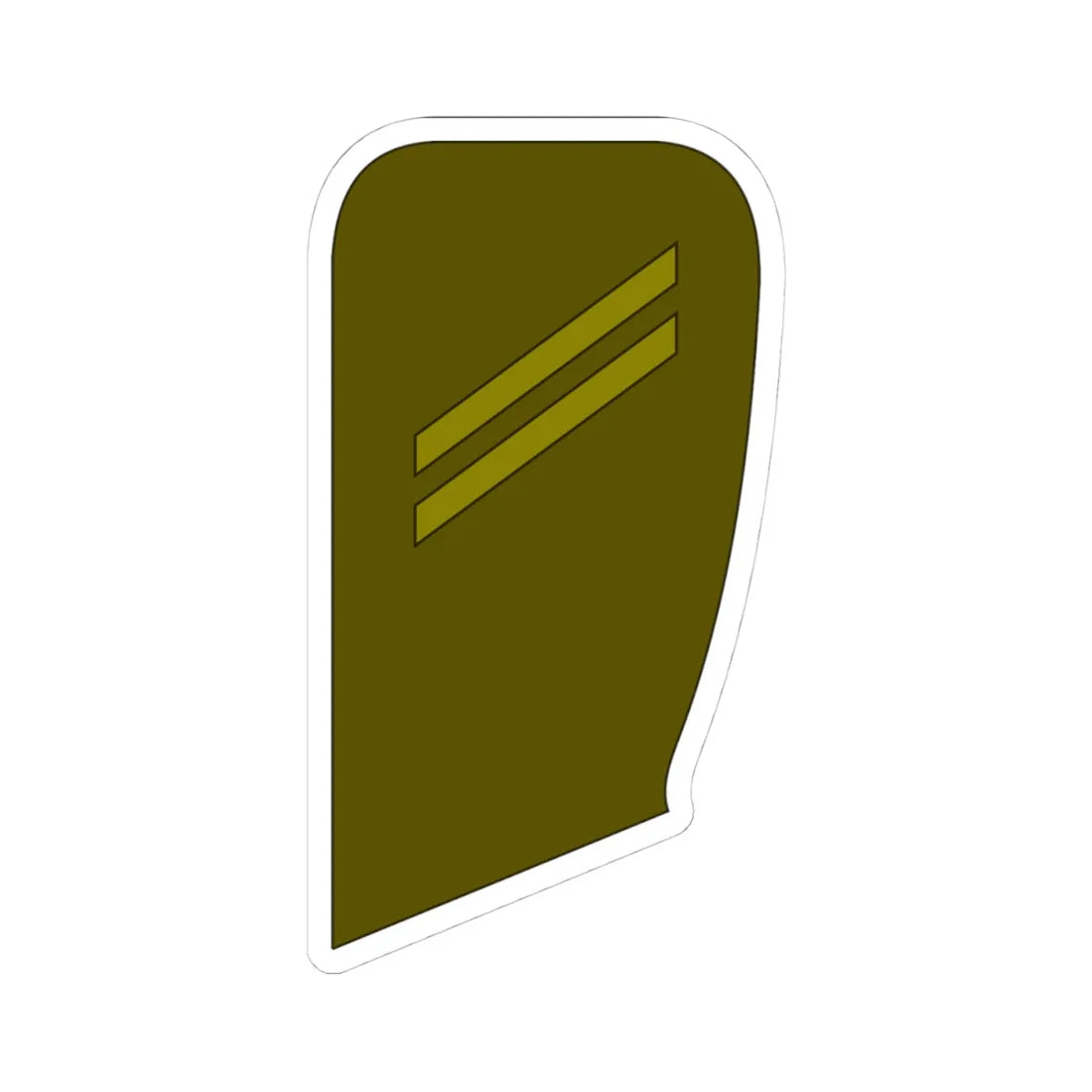02 Lithuania Army PVT (Lithuania) (Military Rank) STICKER Vinyl Kiss-Cut Decal 4 Inch White - The Sticker Space