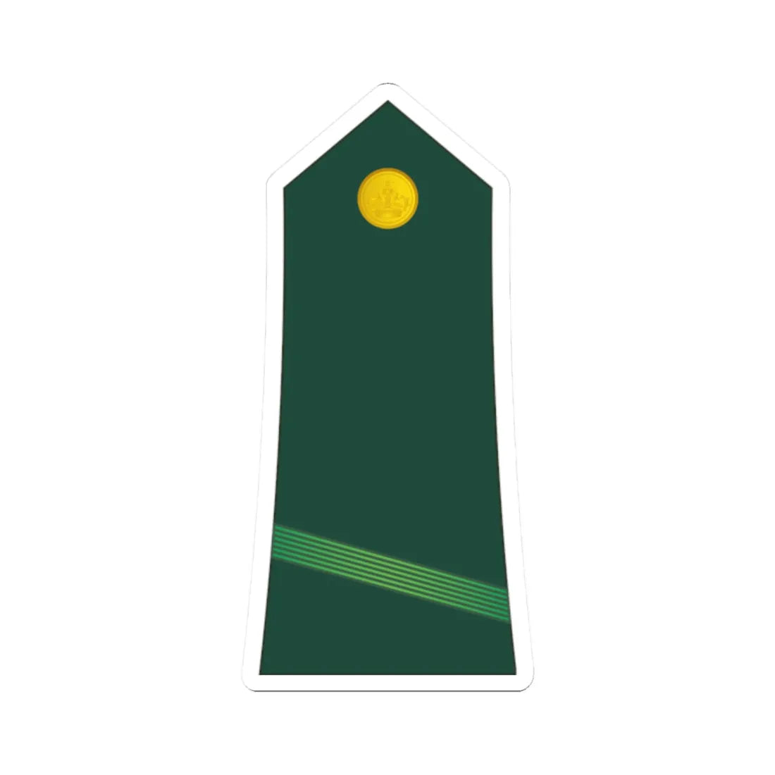 02 Moroccan Army PFC (Morocco) (Military Rank) STICKER Vinyl Kiss-Cut Decal 2 Inch White - The Sticker Space