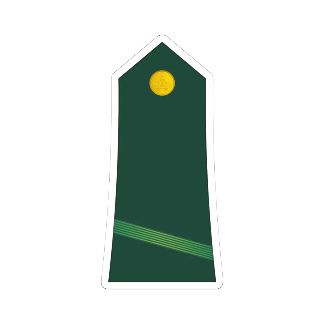 02 Moroccan Army PFC (Morocco) (Military Rank) STICKER Vinyl Kiss-Cut Decal 4 Inch White - The Sticker Space
