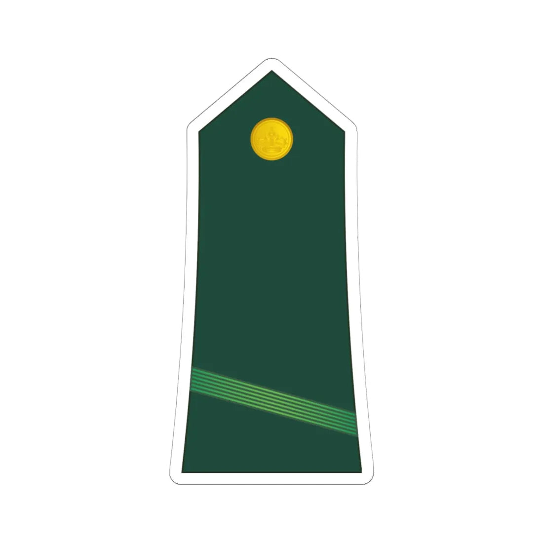 02 Moroccan Army PFC (Morocco) (Military Rank) STICKER Vinyl Kiss-Cut Decal 6 Inch White - The Sticker Space