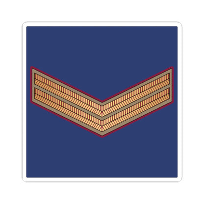 02. QEAF CPL (Qatar) (Military Rank) STICKER Vinyl Kiss-Cut Decal 2 Inch White - The Sticker Space