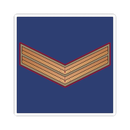 02. QEAF CPL (Qatar) (Military Rank) STICKER Vinyl Kiss-Cut Decal 3 Inch White - The Sticker Space
