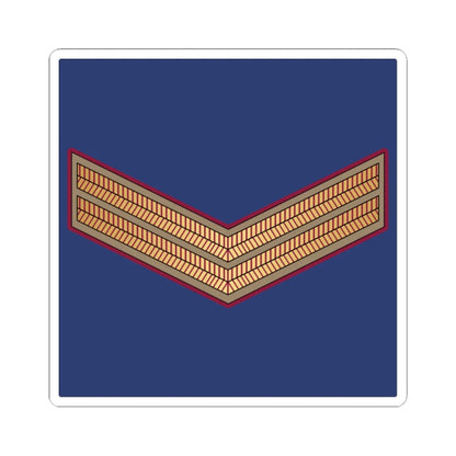 02. QEAF CPL (Qatar) (Military Rank) STICKER Vinyl Kiss-Cut Decal 4 Inch White - The Sticker Space