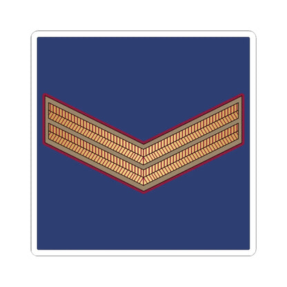 02. QEAF CPL (Qatar) (Military Rank) STICKER Vinyl Kiss-Cut Decal 6 Inch White - The Sticker Space