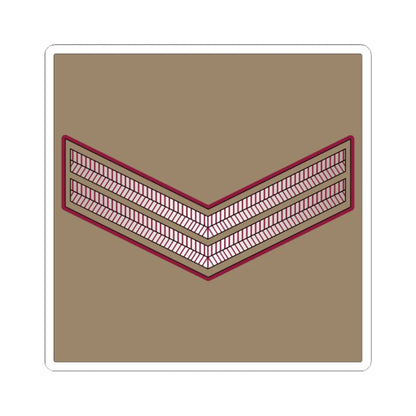 02. QELF CPL (Qatar) (Military Rank) STICKER Vinyl Kiss-Cut Decal 3 Inch White - The Sticker Space