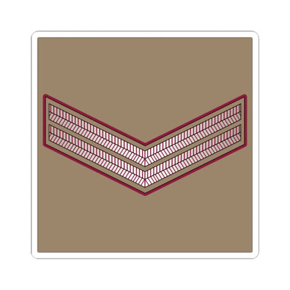02. QELF CPL (Qatar) (Military Rank) STICKER Vinyl Kiss-Cut Decal 4 Inch White - The Sticker Space