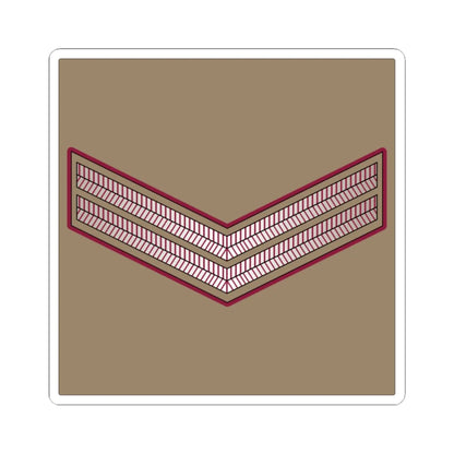 02. QELF CPL (Qatar) (Military Rank) STICKER Vinyl Kiss-Cut Decal 6 Inch White - The Sticker Space