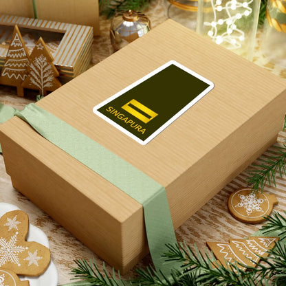 02 RSA OF01b (Singapore) (Military Rank) STICKER Vinyl Kiss-Cut Decal - The Sticker Space