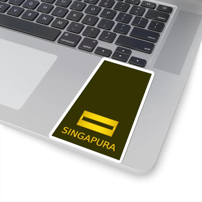 02 RSA OF01b (Singapore) (Military Rank) STICKER Vinyl Kiss-Cut Decal - The Sticker Space