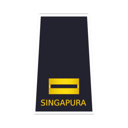 02 RSAF OF01b (Singapore) (Military Rank) STICKER Vinyl Kiss-Cut Decal 2 Inch White - The Sticker Space