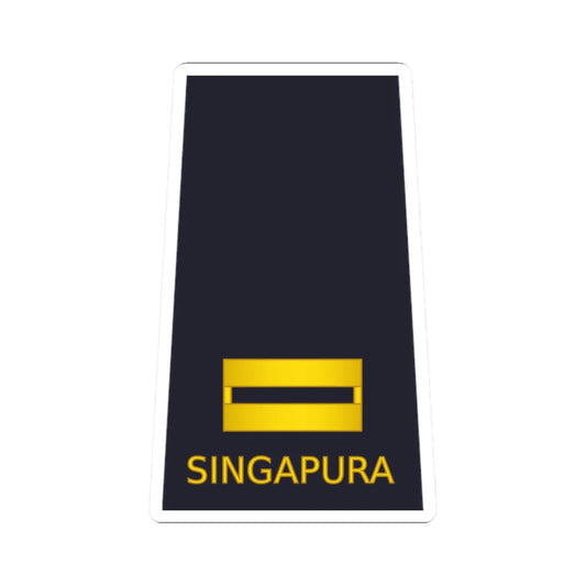 02 RSAF OF01b (Singapore) (Military Rank) STICKER Vinyl Kiss-Cut Decal 2 Inch White - The Sticker Space