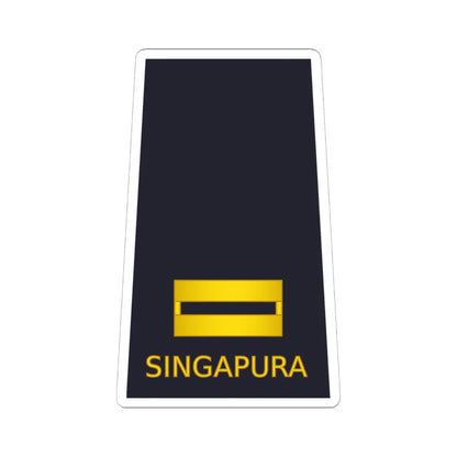 02 RSAF OF01b (Singapore) (Military Rank) STICKER Vinyl Kiss-Cut Decal 6 Inch White - The Sticker Space