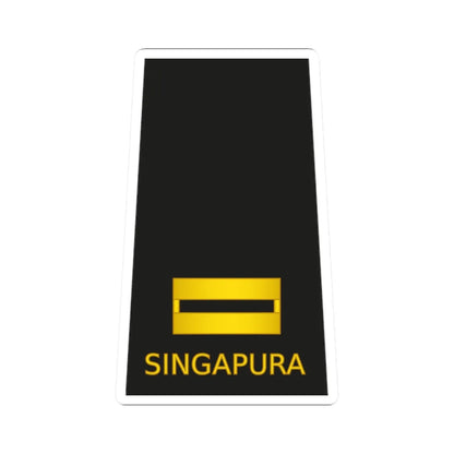 02 RSN OF01b (Singapore) (Military Rank) STICKER Vinyl Kiss-Cut Decal 2 Inch White - The Sticker Space
